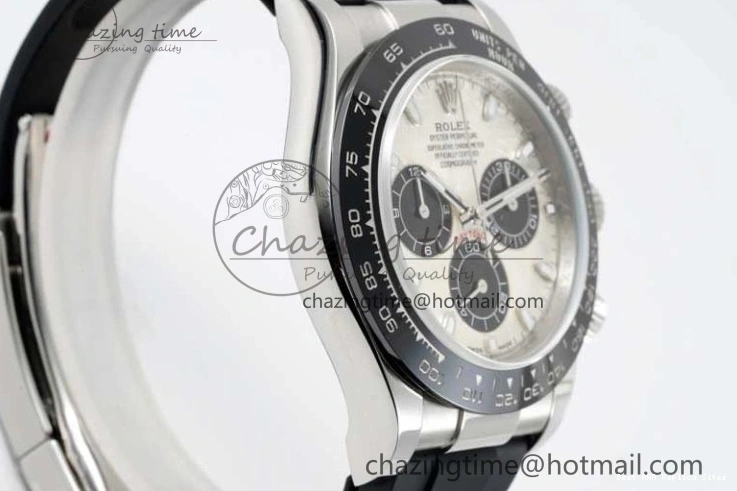 Good Copy Rolex Watches Oysterflex 116519 on 1:1 Best Edition Strap 2269 Rubber ZeroBulk SA Daytona Dial QF Meteorite 0116